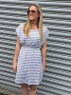 Bexley Dress - Cream & Grey by Breastmates