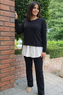 Nursing Knit (Cropped Jumper and Shirt)