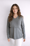 Abigail V neck sweat top