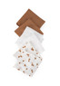 Muslin Wash Cloth 6pk - Iced Coffee