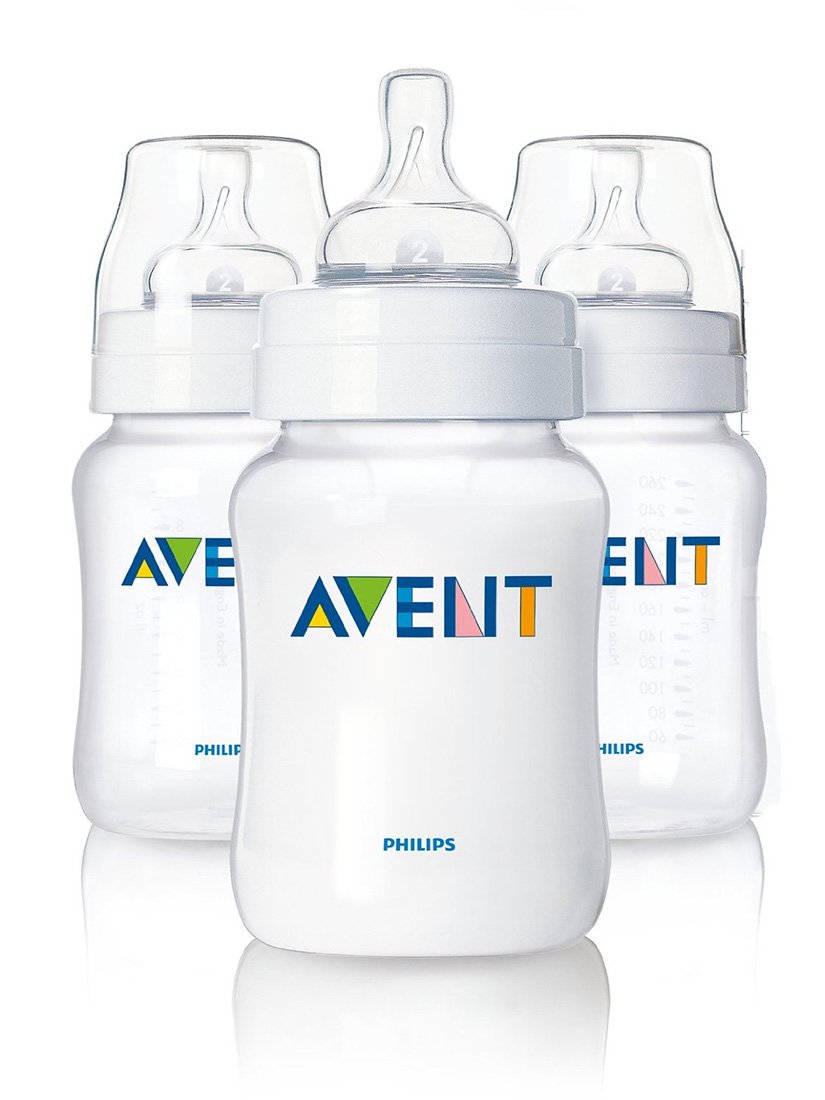 Avent Triple Pack 260mL Bottles (BPA Free) by Philips Avent