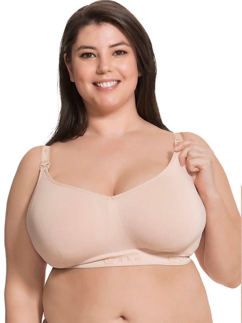 Fuller Bust Seamless Nursing Bra (F-H cups)- Nude by Cake Lingerie