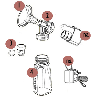 Medela Mini Electric Pump Parts