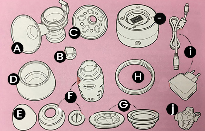 Unimom Minuet Breast Pump Parts