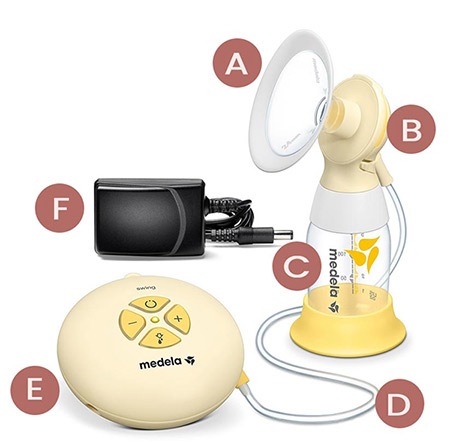 Medela Swing Flex Breast Pump Parts