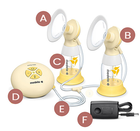 Medela Swing Maxi Flex (double breast pump) Parts