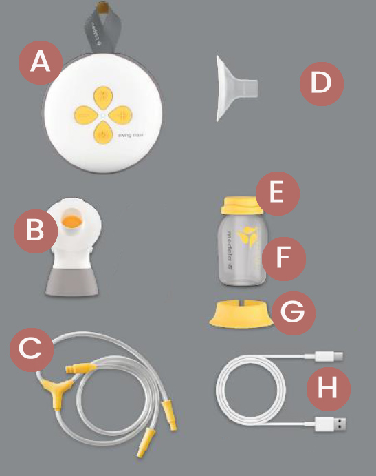 Medela Swing Maxi Parts (Version 2)