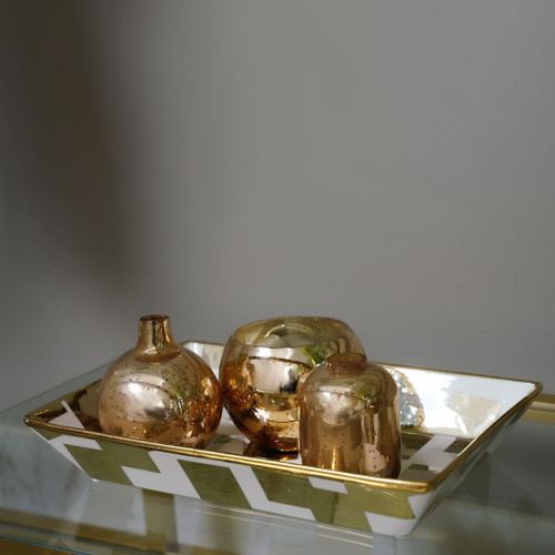 Modern Bodiour Vase 8x7cm-gold : 112BKG9900024 : Pan Home