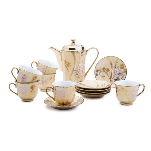 Essento 13-piece Tea Set -gold : 176GLV9900106 : Pan Home