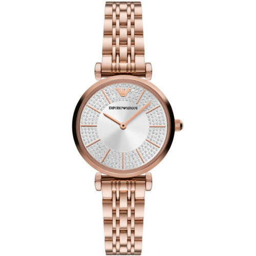 Emporio Armani Women's Two-hand Rose Gold-tone Stainless Steel Watch : 101120FAS00584 : Momento