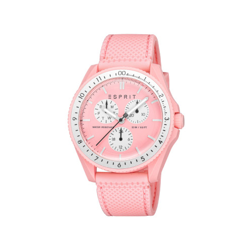 Esprit Women's Pink Color Watch With Pink Dial And Silicone Strap : EPT120FAS01726 : Momento