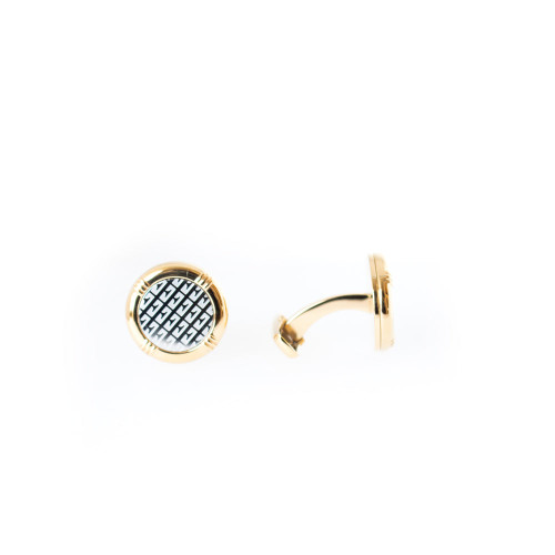 Ferre Milano Cufflinks Ip Gold With Silver Color Face : RRE120ACC00662 : Momento