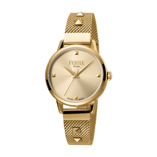 Ferre Milano Ladies Watch Stainless Steel Case With Yellow Gold Platedãâ : RRE120FAS00681 : Momento