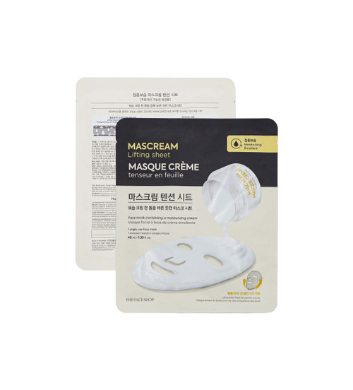 Deeply Moisturizing Mascream Lifting Sheet Mask : TFS121BDC00744 : The Face Shop