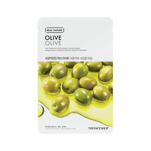 Real Nature Olive Face Mask : TFS121BDC00645 : The Face Shop