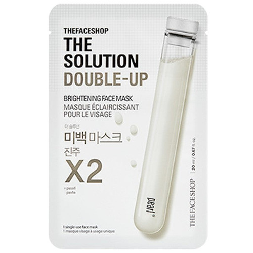 The Solution Double-Up Brightening Face Mask : TFS121BDC00655 : The Face Shop
