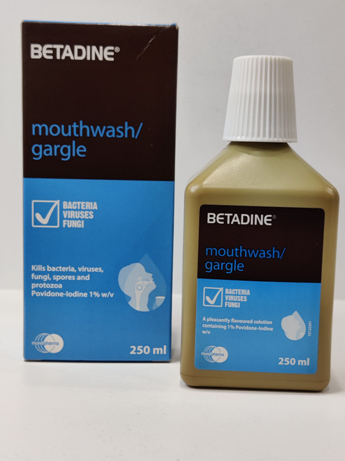 Betadine Mouth Wash 250ml : 163186 : Aksyr Al Hyah Pharmacy