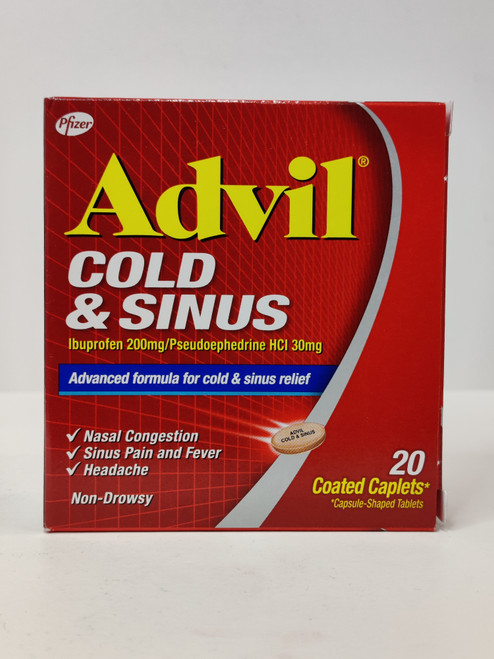 Advil Cold & Sinus Caplet 20's : 254148 : Aksyr Al Hyah Pharmacy