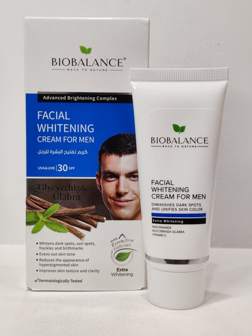 Bio Balance Facial Whiteninig Men Cream 60ml : 705298 : Aksyr Al Hyah Pharmacy