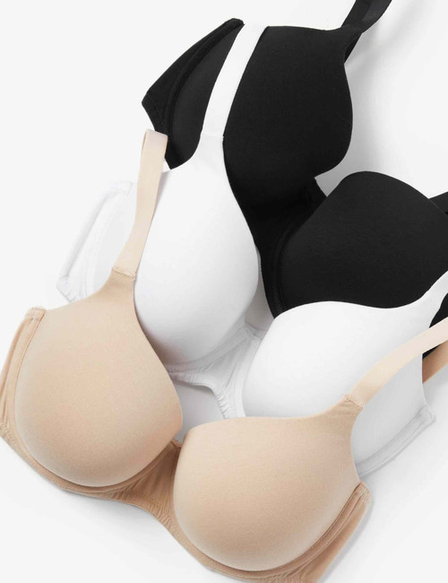 3pk Wired Full Cup T-Shirt Bras A-E : 322 : Marks and Spencer
