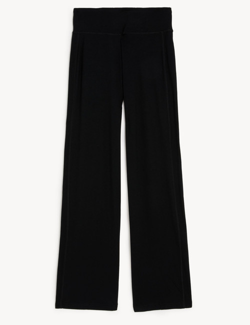 Elasticated Waist Wide Leg Trousers : 8767X : Marks and Spencer