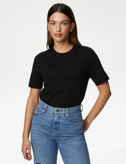 Pure Cotton Everyday Fit T-Shirt : 7341 : Marks and Spencer