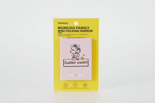 Mumuso Family Anni Mini Folding Mirror-rectangular : 6973847432645 : Mumuso