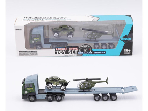 Mini Vehicles Model In Carrier Truck Toy Set (military Serie : 6974096513482 : Mumuso
