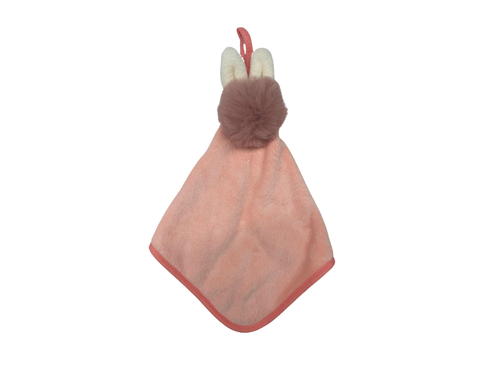 Hand Towel With Fluffy Ball-pink : 6941347762982 : Mumuso