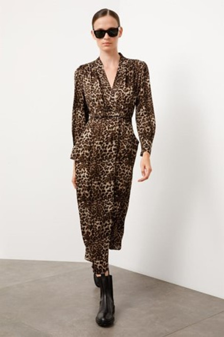 Belted Leopard Dress : TZ22KELB517 : Tuzun