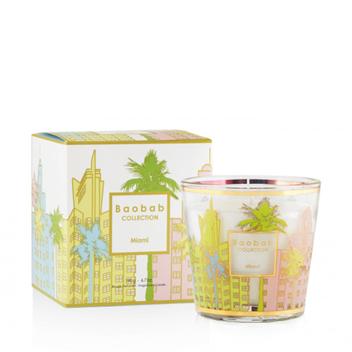 MIAMI MAX08 BAOBAB SCENTED CANDLE : MAX08MCMI : Ambiance