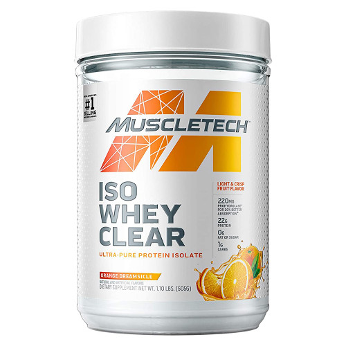 Muscletech Iso Whey Clear, Orange Dreamsicle, 1LB : 631656714845 : Dr Nutrition