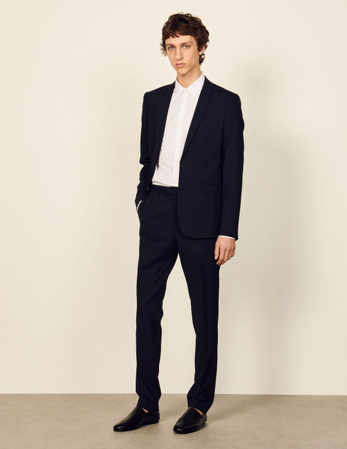 Classic wool suit trousers : RXSND0132351NBL036_1 : Sandro