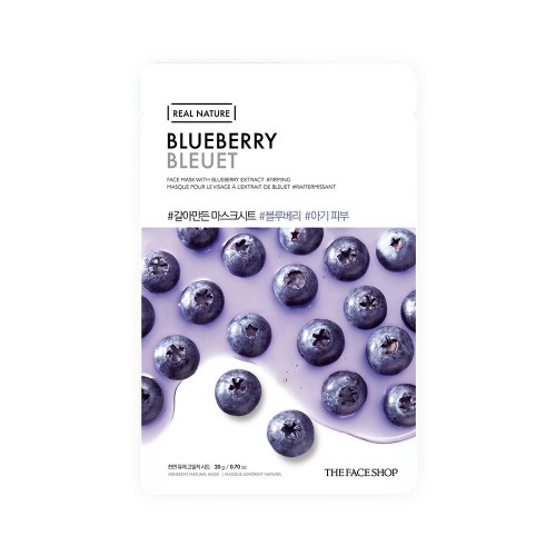 Real Nature Blueberry Face Mask : TFS121BDC00612 : The Face Shop