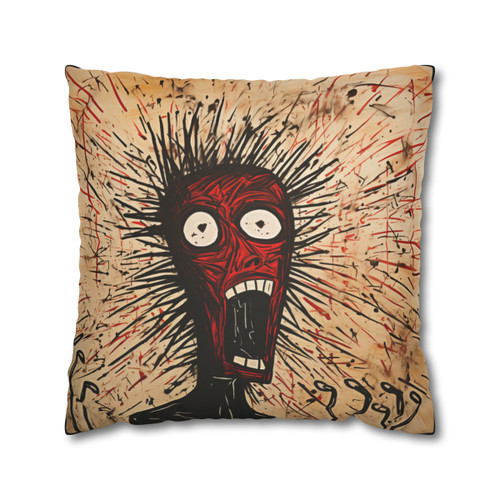 "Unspoken Words" Faux Suede Square Pillow Case