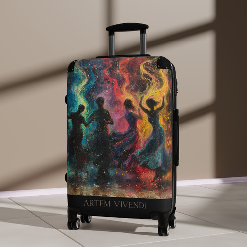 "Dancing In The Dark" 360° Swivel Statement Suitcase with Safety Lock