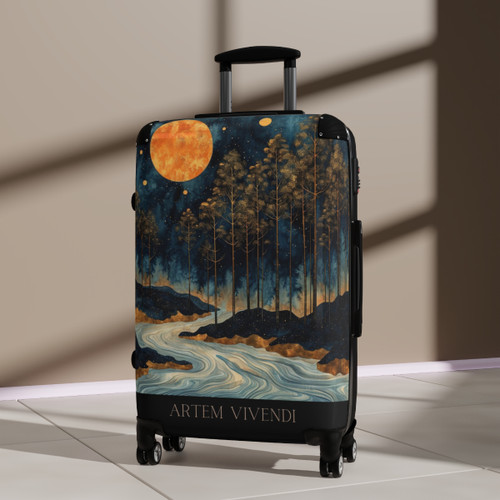 "Lost" 360° Swivel Statement Suitcase with Safety Lock