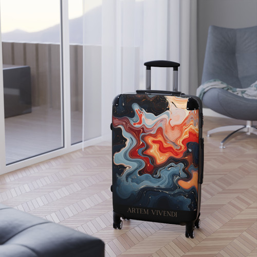 "Inspired" 360° Swivel Statement Suitcase with Safety Lock