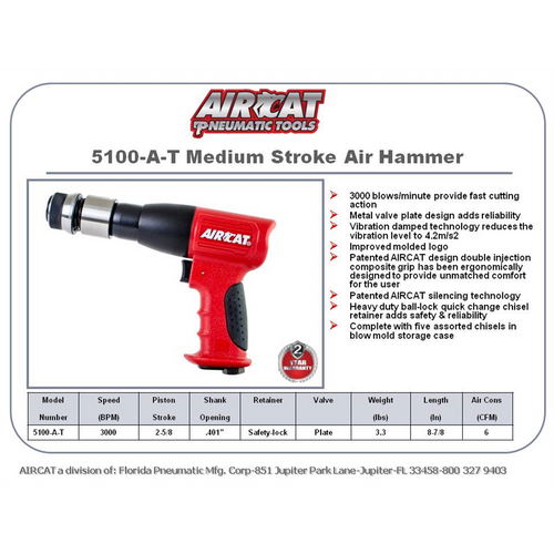 AirCat Medium Stroke Air Hammer