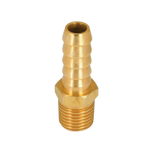 AES Industries 7312 Hose Barb Fitting, 3/8 x 1/4 in, Hose Barb x MNPT, Brass AES Industries 7312 Hose Barb Fitting, 3/8 x 1/4 in, Hose Barb x MNPT, Brass