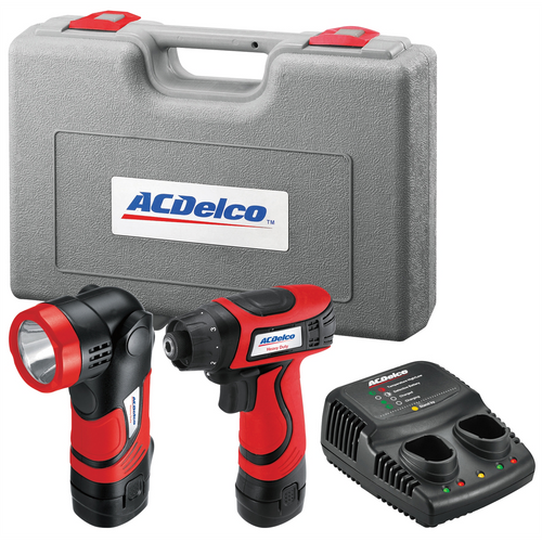 ACDelco Li-ion 8V 2-in-1 Driver / Light Combo Kit w/VSR ACDelco Li-ion 8V 2-in-1 Driver / Light Combo Kit w/VSR