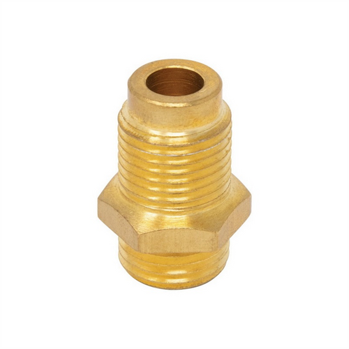AES Industries 122-53 Spray Gun Cup Adapter, M16 x 1.5 Male Thread, Brass
