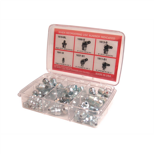 Alemite 48 Piece Pocket Pack Fitting Assortment Alemite 48 Piece Pocket Pack Fitting Assortment