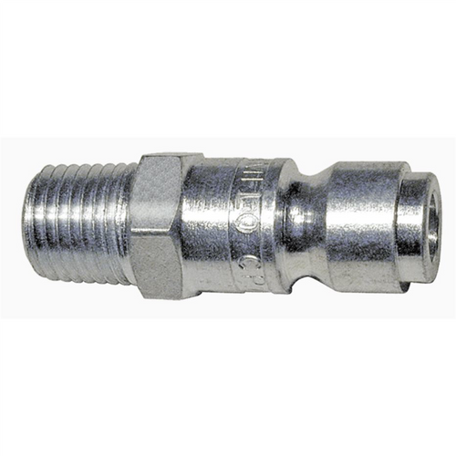 Amflo 3/8" Coupler Plug with 1/2" Male Thread Automotive T Style- Pack of 10