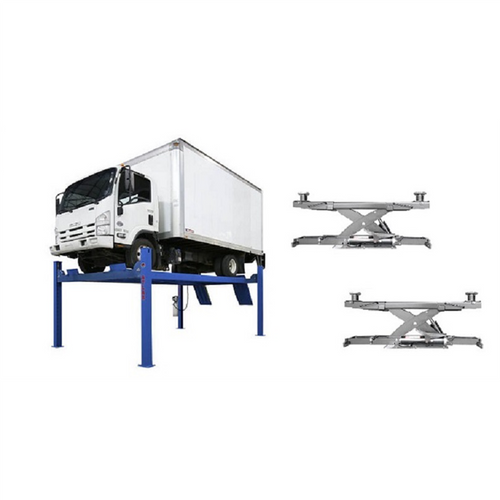 Atlas Equipment Platinum PVL14 4-Post Lift + RJ7 Rolling Jacks ALI Certified Combo (WILL CALL)