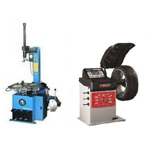 Atlas Automotive Equipment Atlas Equipment TC229 Rim Clamp Tire Changer + PWB50 Wheel Balancer Combo Package (WILL CALL)