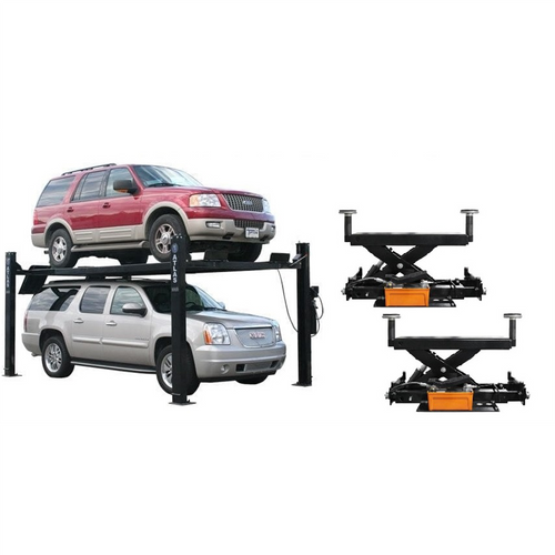Atlas Automotive Equipment Atlas Equipment PRO9000 4 Post Lift + RJ6 Rolling Jacks Combo (WILL CALL)
