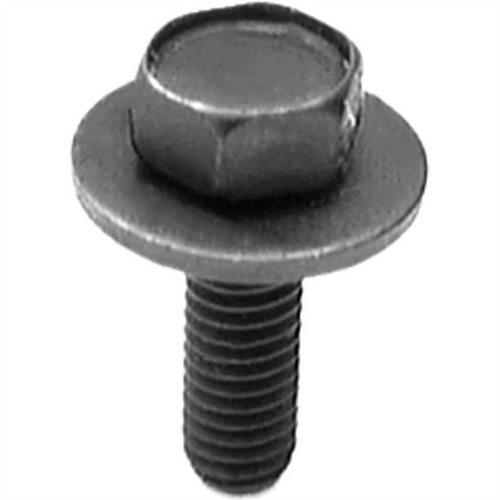 AUVECO 12067 Hex Head Sems C Point Body Bolt, M6 x 1 mm x 20 mm L x 10 mm Across Flats, Phosphate
