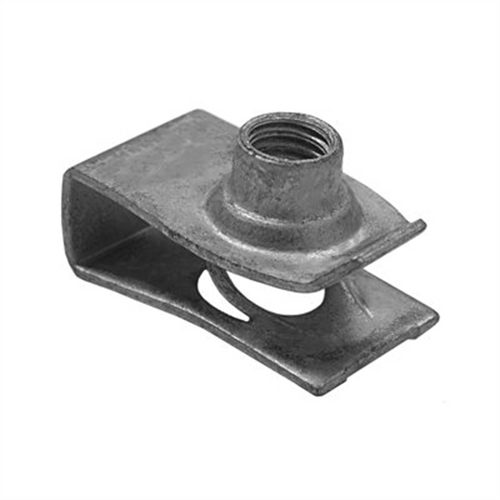AUVECO 12666 Extruded U-Nut, M6 x 1 mm Screw, Zinc Organic