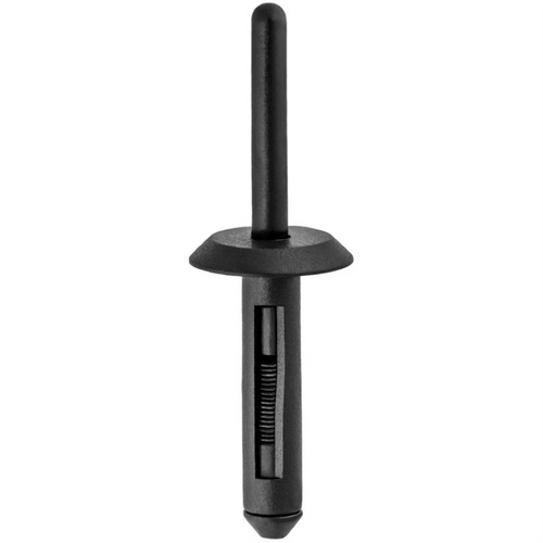 AUVECO 13750 Type 1 Rivet, 1/4 in Dia Hole x 2-3/16 in OAL x 5/32 to 13/32 in Grip Range, Nylon, Black